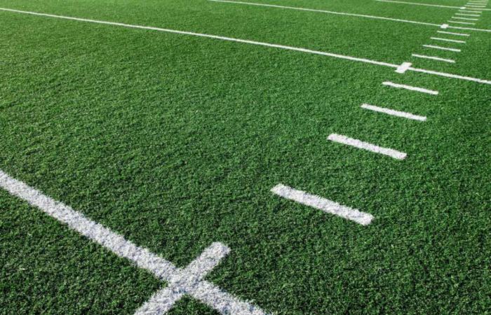 Artificial lawn grass installed for a rugby field in Las Vegas, NV
