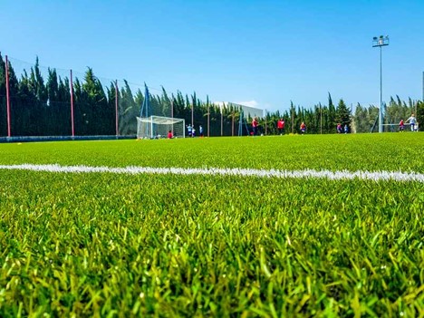 Artificial lawn installed for a football ground in Las Vegas, NV
